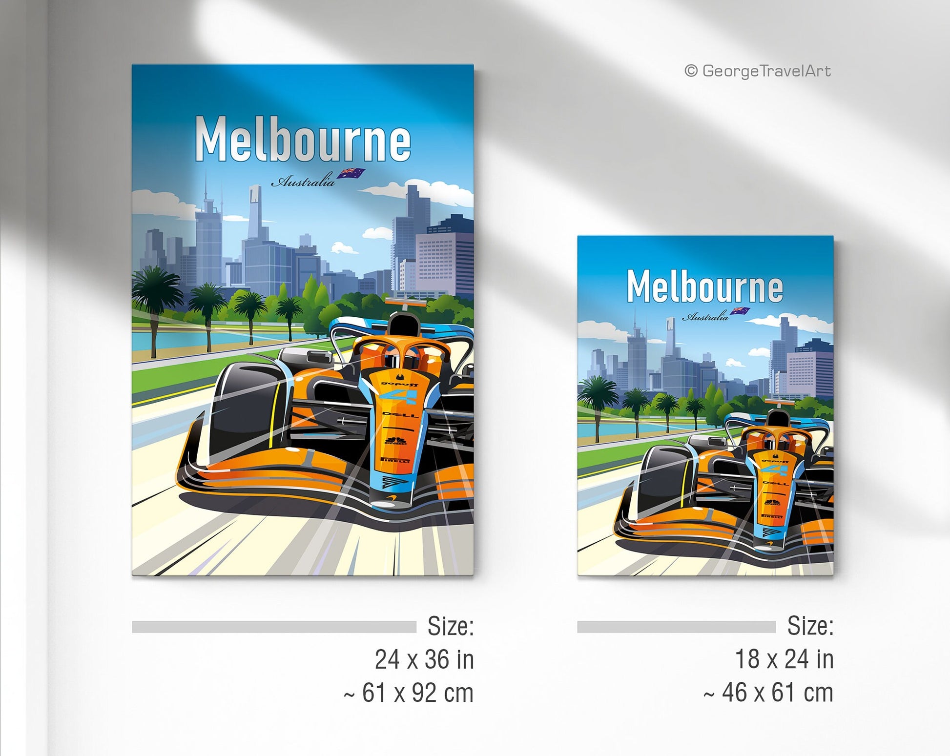 Melbourne Australian GP F1 canvas – McLaren Formula 1 wall art