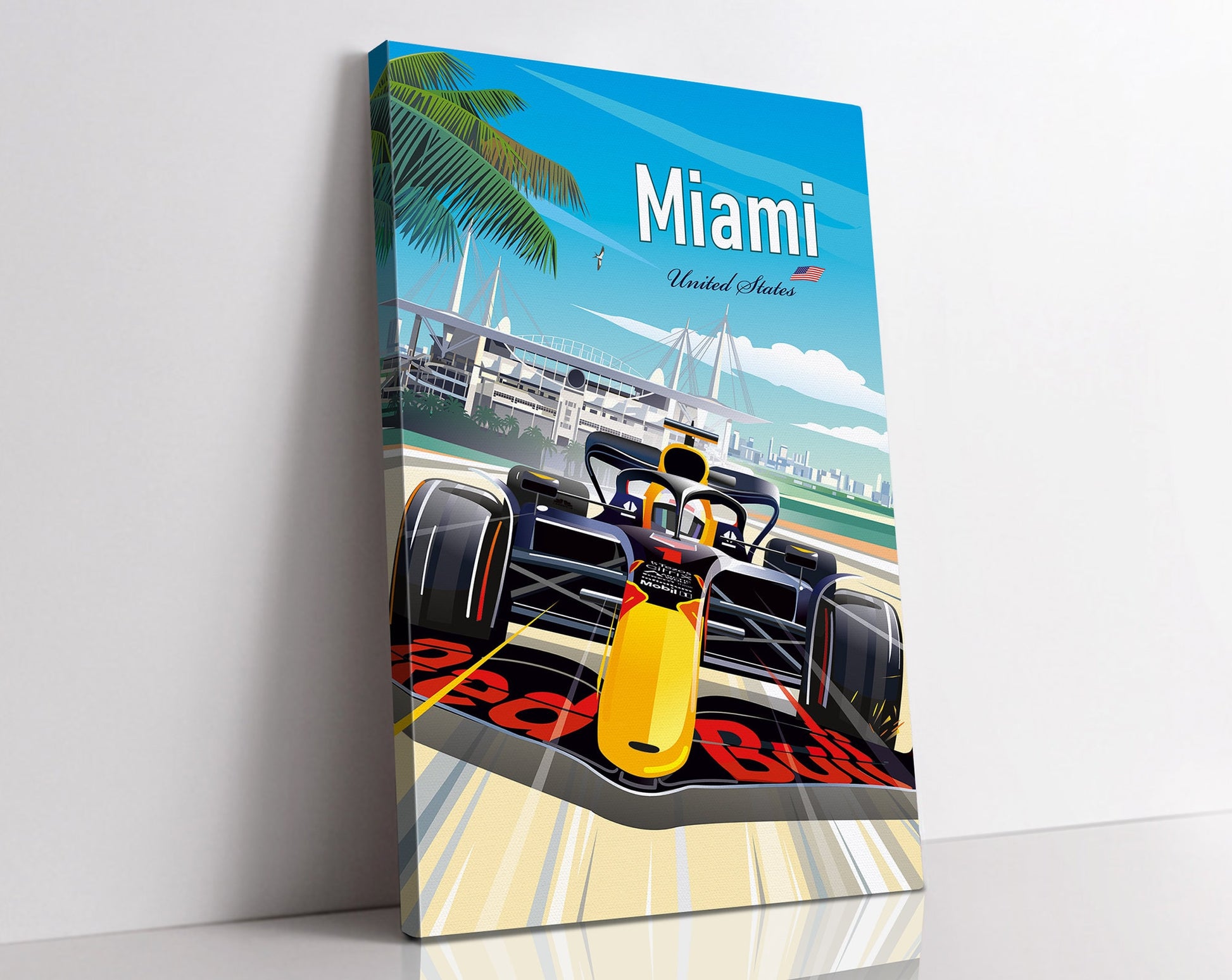 Miami F1 canvas – Red Bull Formula 1 wall art Miami GP