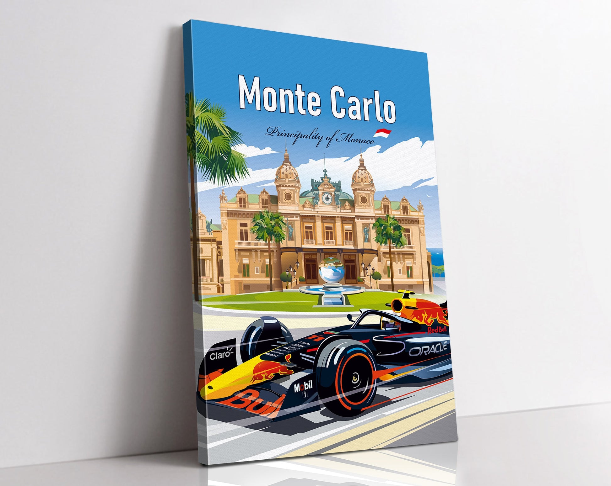 Monte Carlo F1 canvas – Red Bull Formula 1 wall art Monaco GP