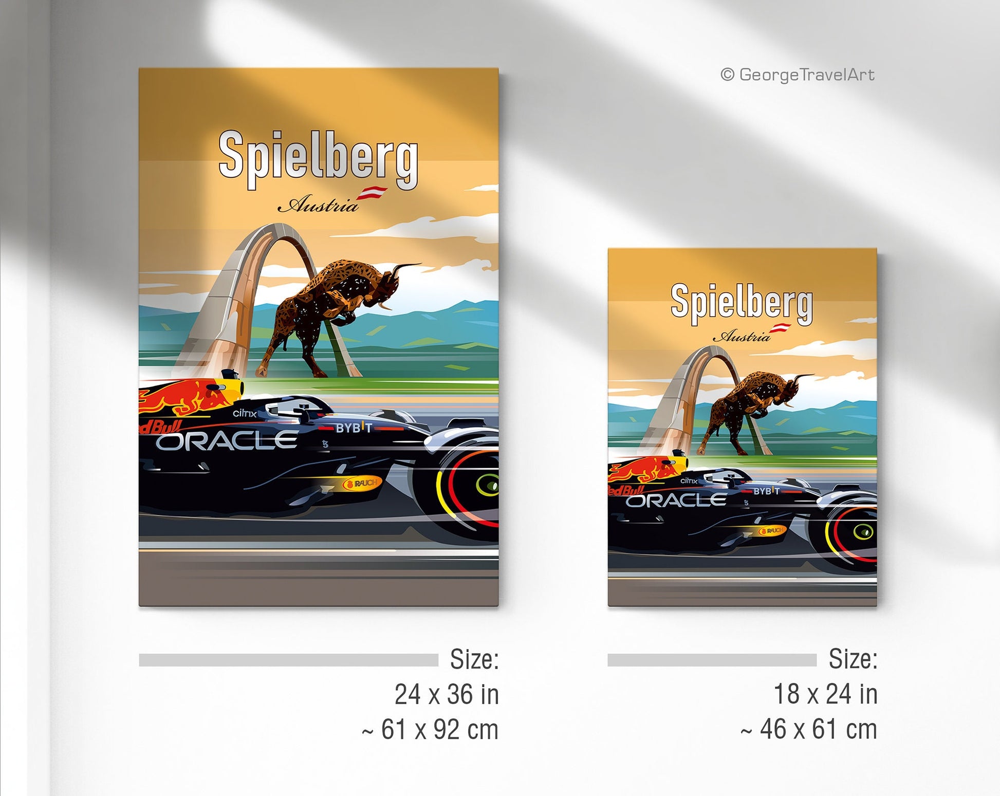 Red Bull Ring Austrian GP F1 canvas – Red Bull Formula 1 wall art