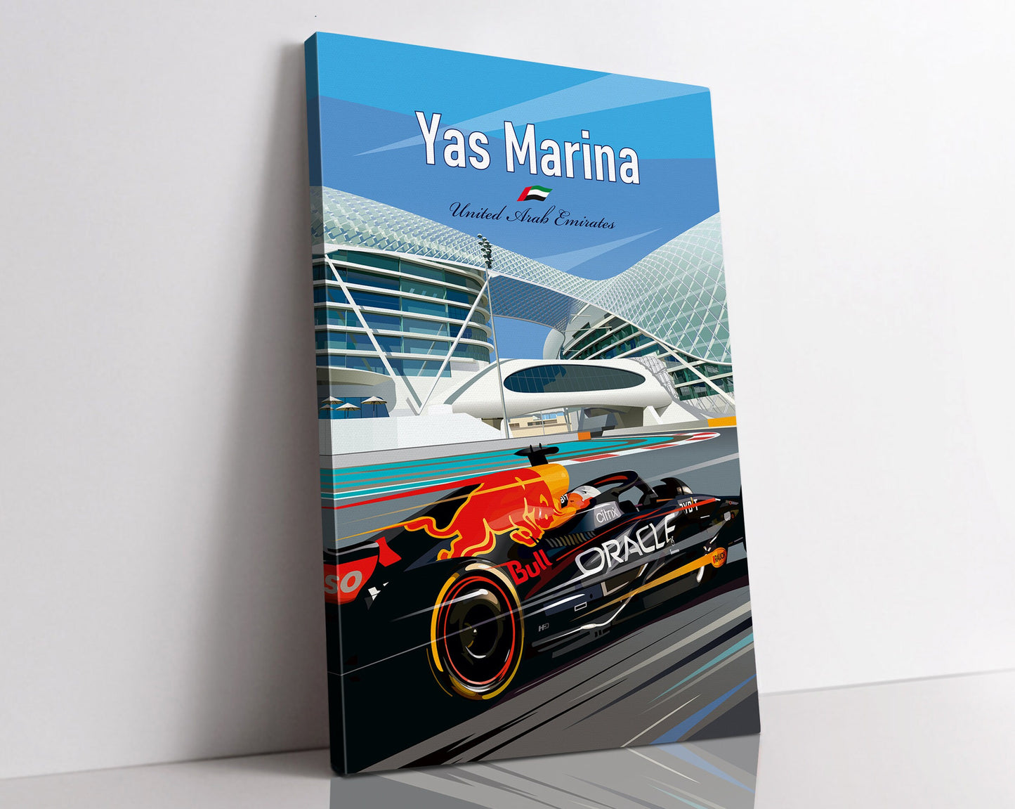 Yas Marina F1 canvas – Red Bull Formula 1 wall art Abu Dhabi GP