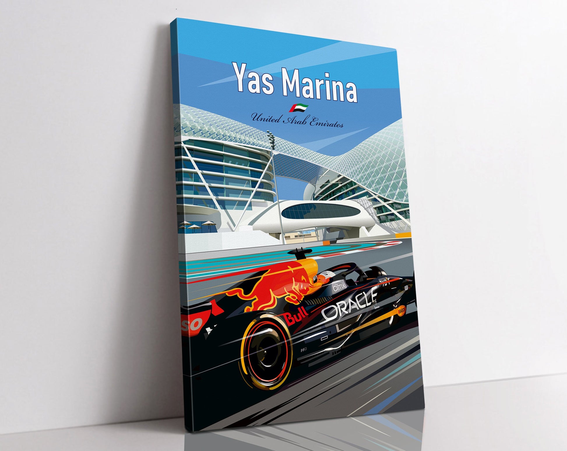 Yas Marina F1 canvas – Red Bull Formula 1 wall art Abu Dhabi GP