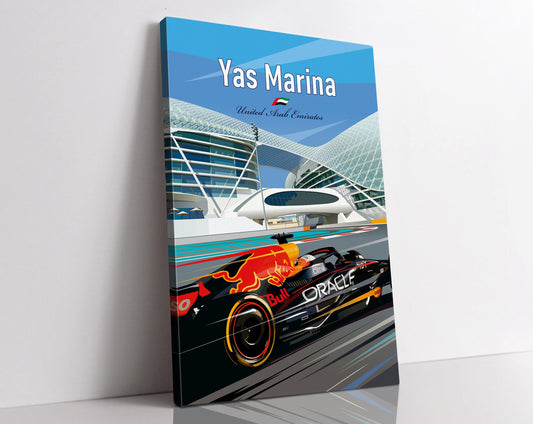Yas Marina F1 canvas – Red Bull Formula 1 wall art Abu Dhabi GP