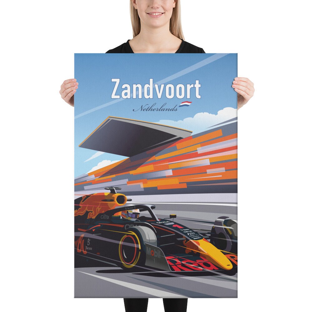 Zandvoort F1 canvas – Red Bull Formula 1 wall art Netherlands detail