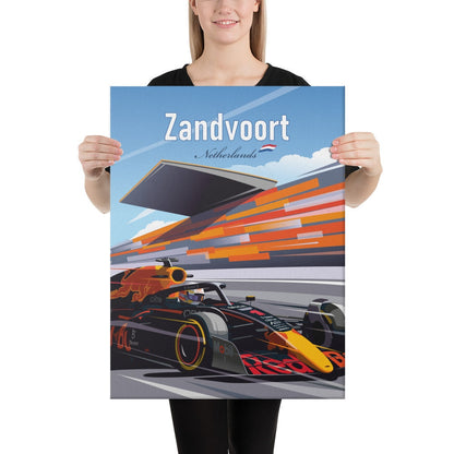 Zandvoort Formula 1 canvas – Red Bull racing wall art Netherlands